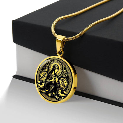 Saint Thecla of Iconium Medal Necklace - Protomartyr, Disciple of Paul