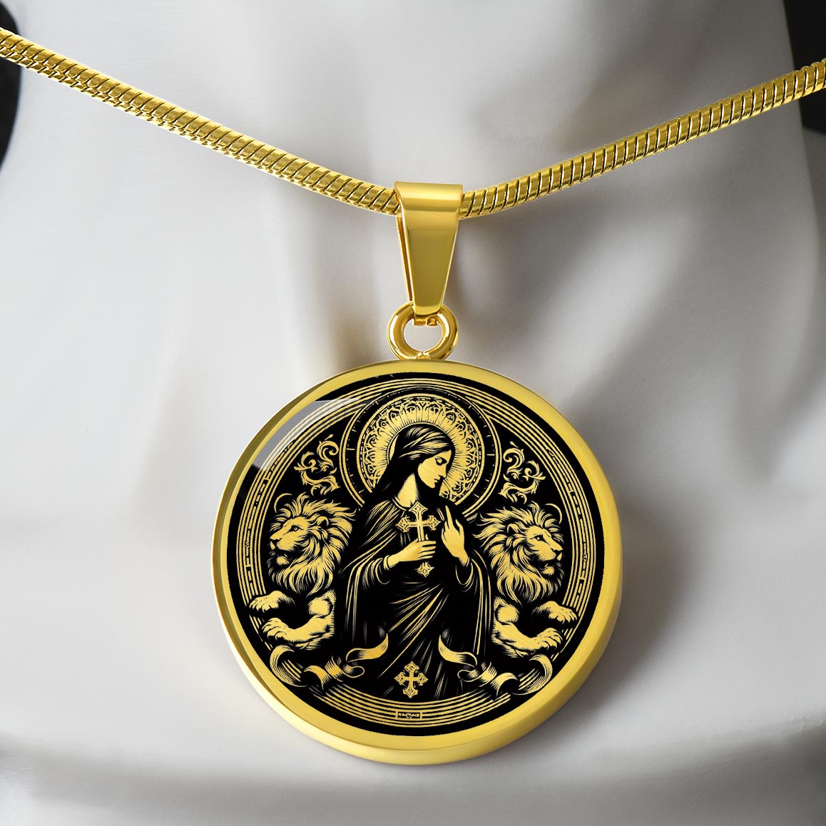 Saint Thecla of Iconium Medal Necklace - Protomartyr, Disciple of Paul