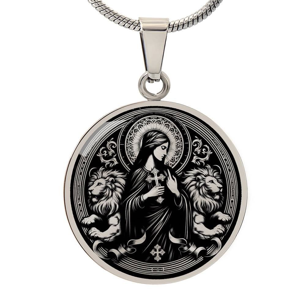 Saint Thecla of Iconium Medal Necklace - Protomartyr, Disciple of Paul