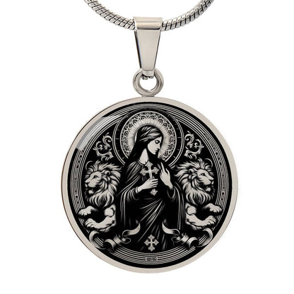Saint Thecla of Iconium Medal Necklace - Protomartyr, Disciple of Paul