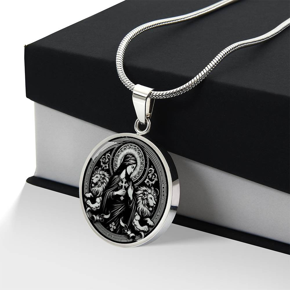 Saint Thecla of Iconium Medal Necklace - Protomartyr, Disciple of Paul
