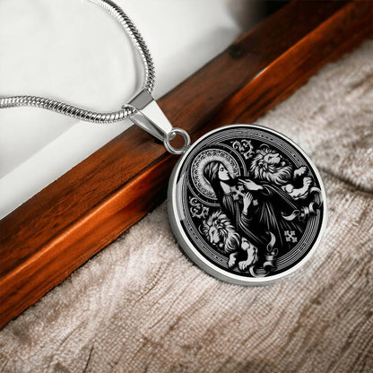 Saint Thecla of Iconium Medal Necklace - Protomartyr, Disciple of Paul
