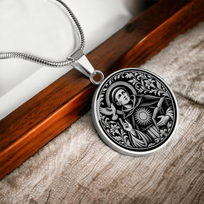 Saint Thomas Aquinas Medal Necklace – Patron Saint of Students & Scholars