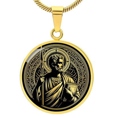 Saint Thomas the Apostle Medal Necklace – Patron Saint of Doubters & Architects