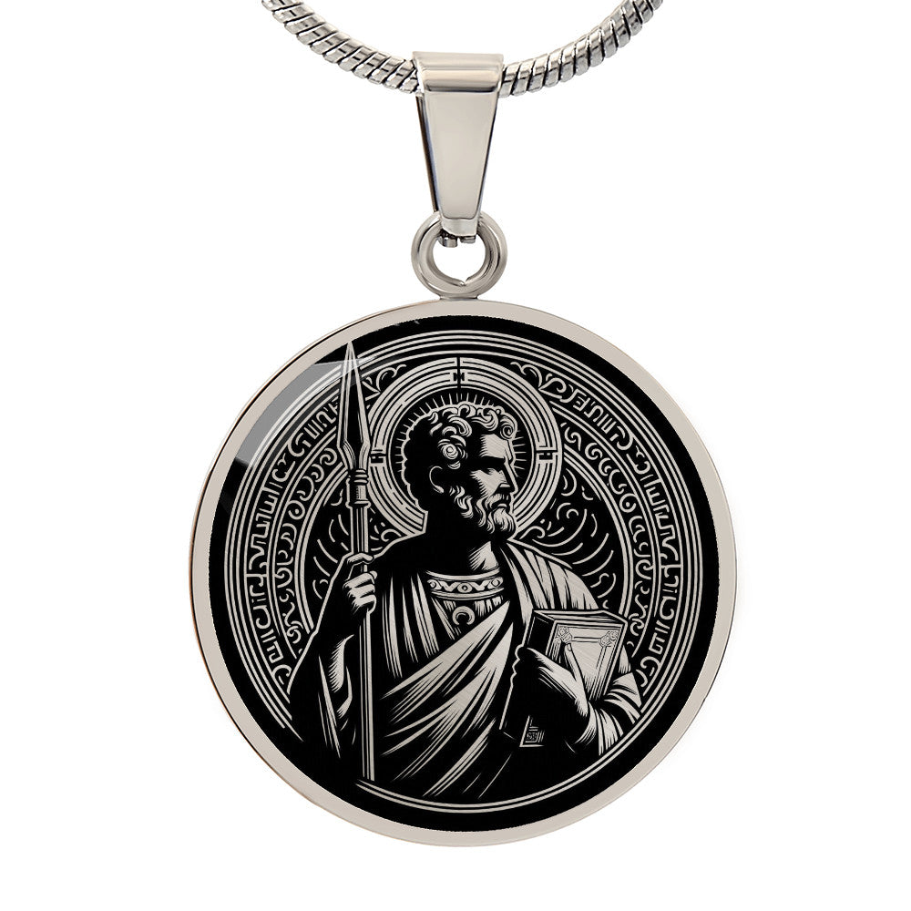 Saint Thomas the Apostle Medal Necklace – Patron Saint of Doubters & Architects