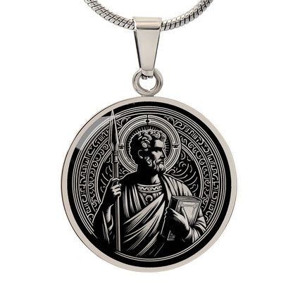 Saint Thomas the Apostle Medal Necklace – Patron Saint of Doubters & Architects