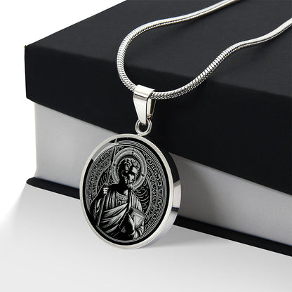 Saint Thomas the Apostle Medal Necklace – Patron Saint of Doubters & Architects