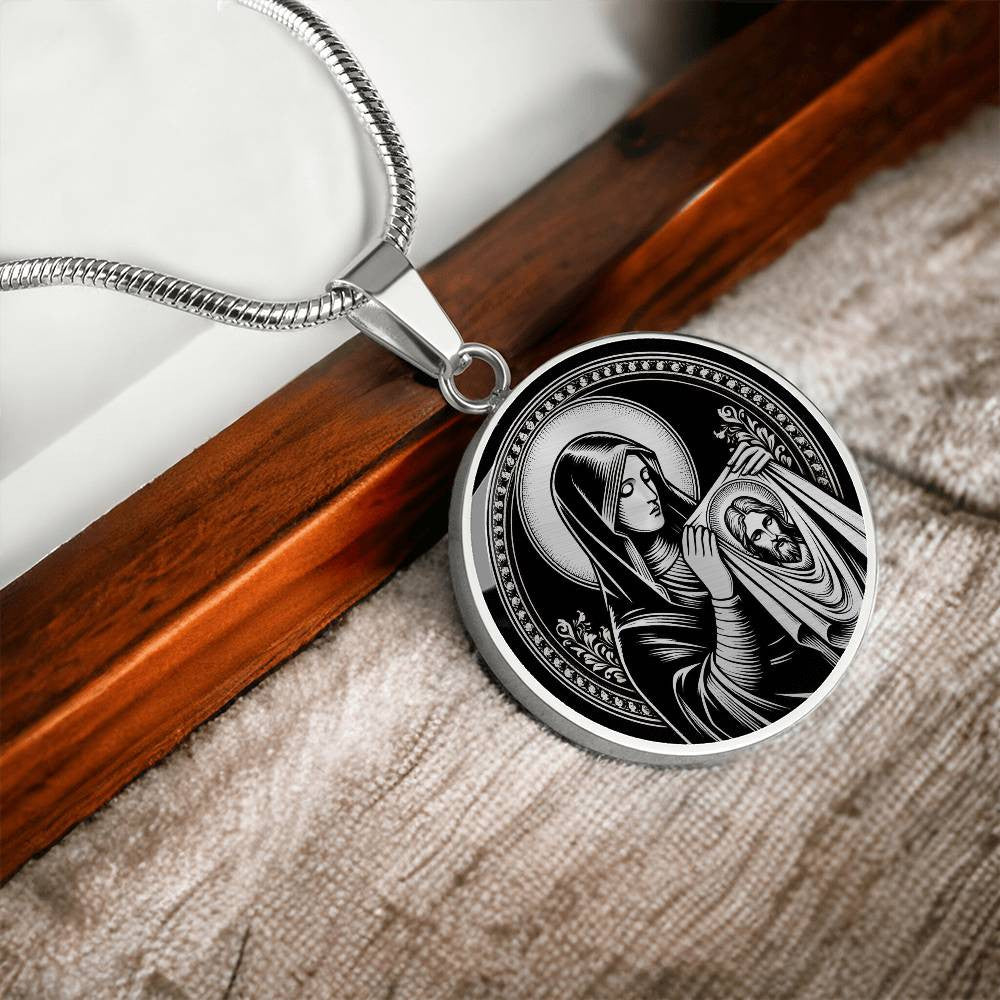 Saint Veronica Medal - Patron Saint of Photographers & The Veil of Christ