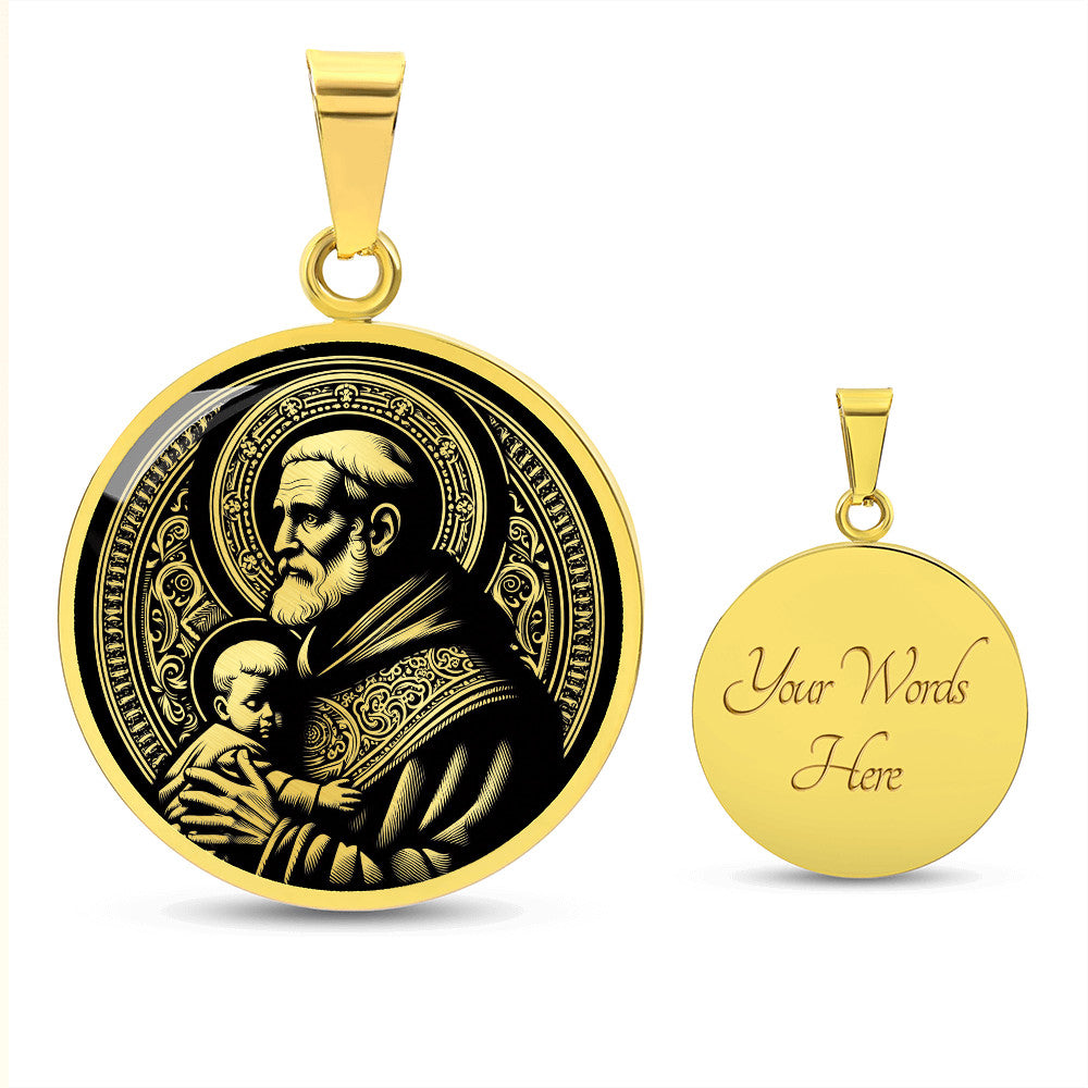 Saint Vincent de Paul Medal Necklace – Patron Saint of Charities & the Poor