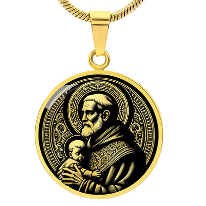 Saint Vincent de Paul Medal Necklace – Patron Saint of Charities & the Poor