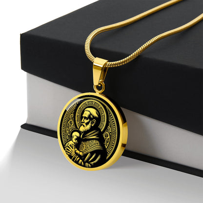 Saint Vincent de Paul Medal Necklace – Patron Saint of Charities & the Poor