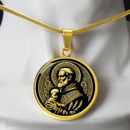 Saint Vincent de Paul Medal Necklace – Patron Saint of Charities & the Poor