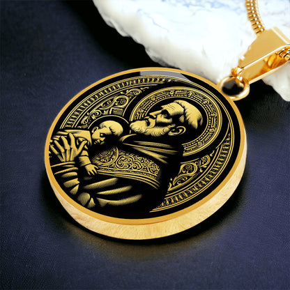 Saint Vincent de Paul Medal Necklace – Patron Saint of Charities & the Poor