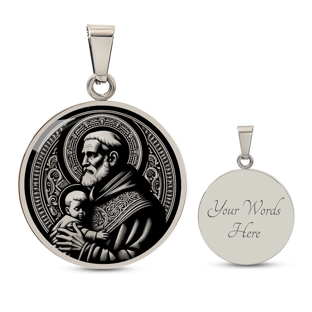 Saint Vincent de Paul Medal Necklace – Patron Saint of Charities & the Poor