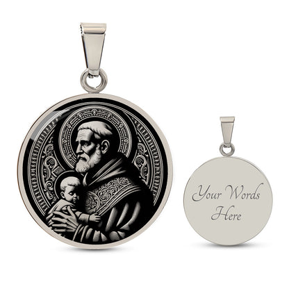 Saint Vincent de Paul Medal Necklace – Patron Saint of Charities & the Poor