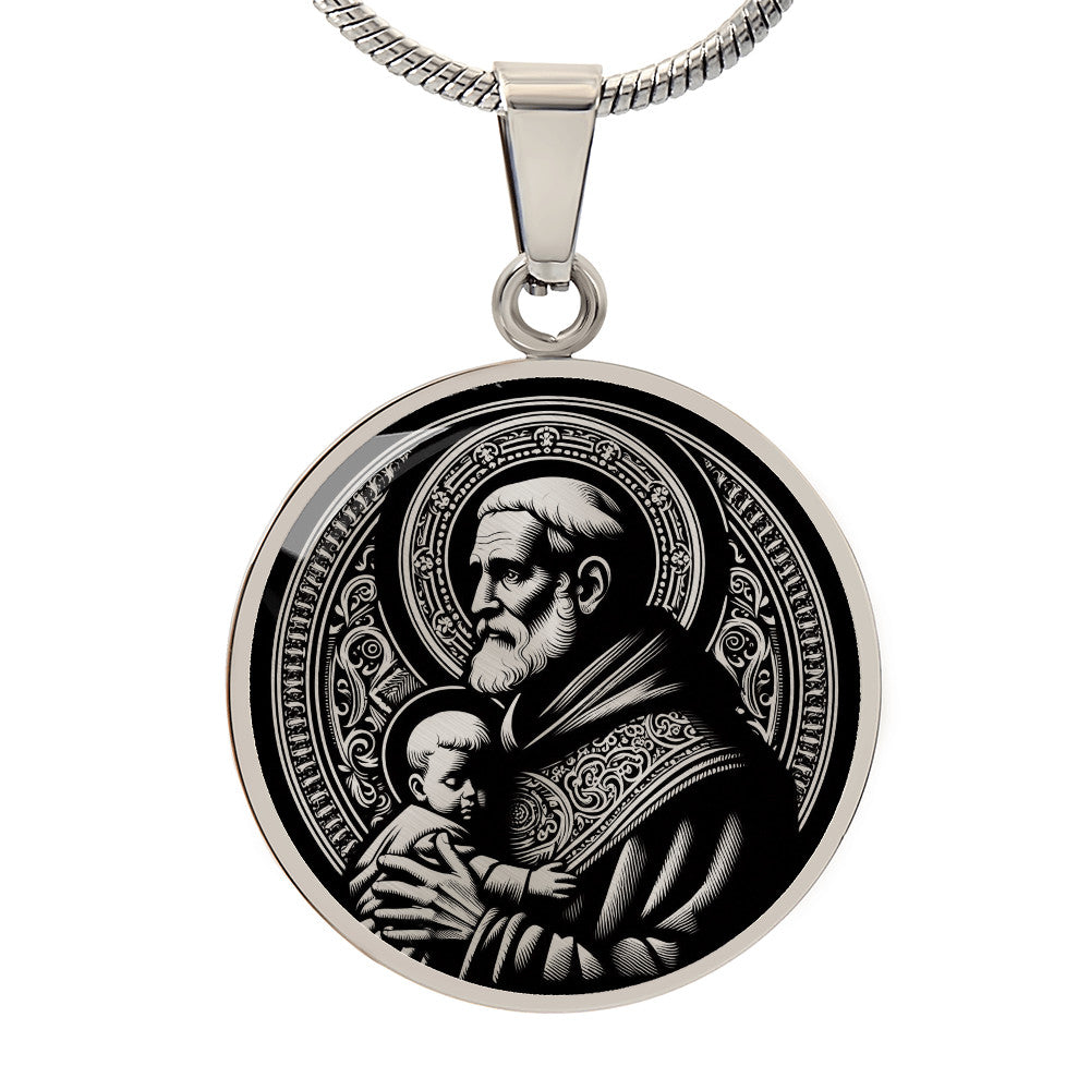 Saint Vincent de Paul Medal Necklace – Patron Saint of Charities & the Poor