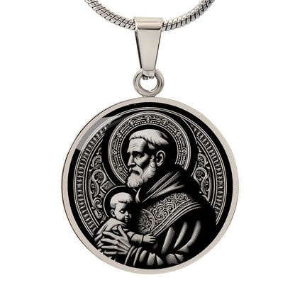 Saint Vincent de Paul Medal Necklace – Patron Saint of Charities & the Poor