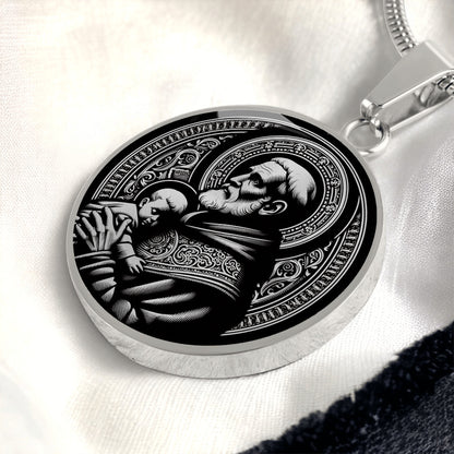 Saint Vincent de Paul Medal Necklace – Patron Saint of Charities & the Poor