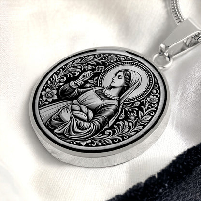 Saint Zita of Lucca Medal Necklace – Patron Saint of Domestic Workers and Homemakers
