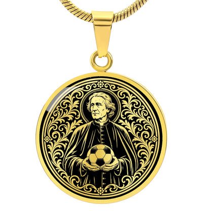 Saint Luigi Scrosoppi Medal Necklace – Patron Saint of Soccer Players & Orphans