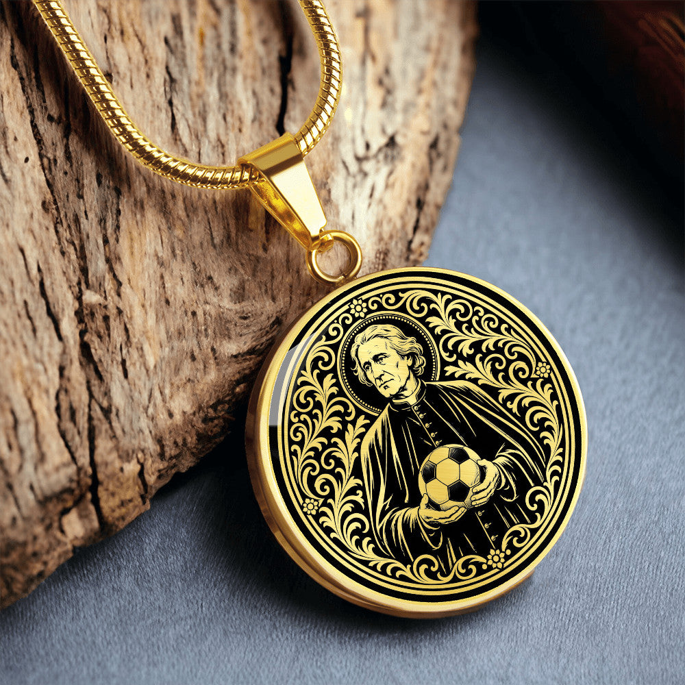 Saint Luigi Scrosoppi Medal Necklace – Patron Saint of Soccer Players & Orphans