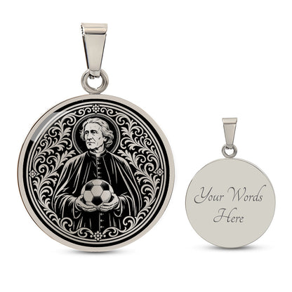 Saint Luigi Scrosoppi Medal Necklace – Patron Saint of Soccer Players & Orphans