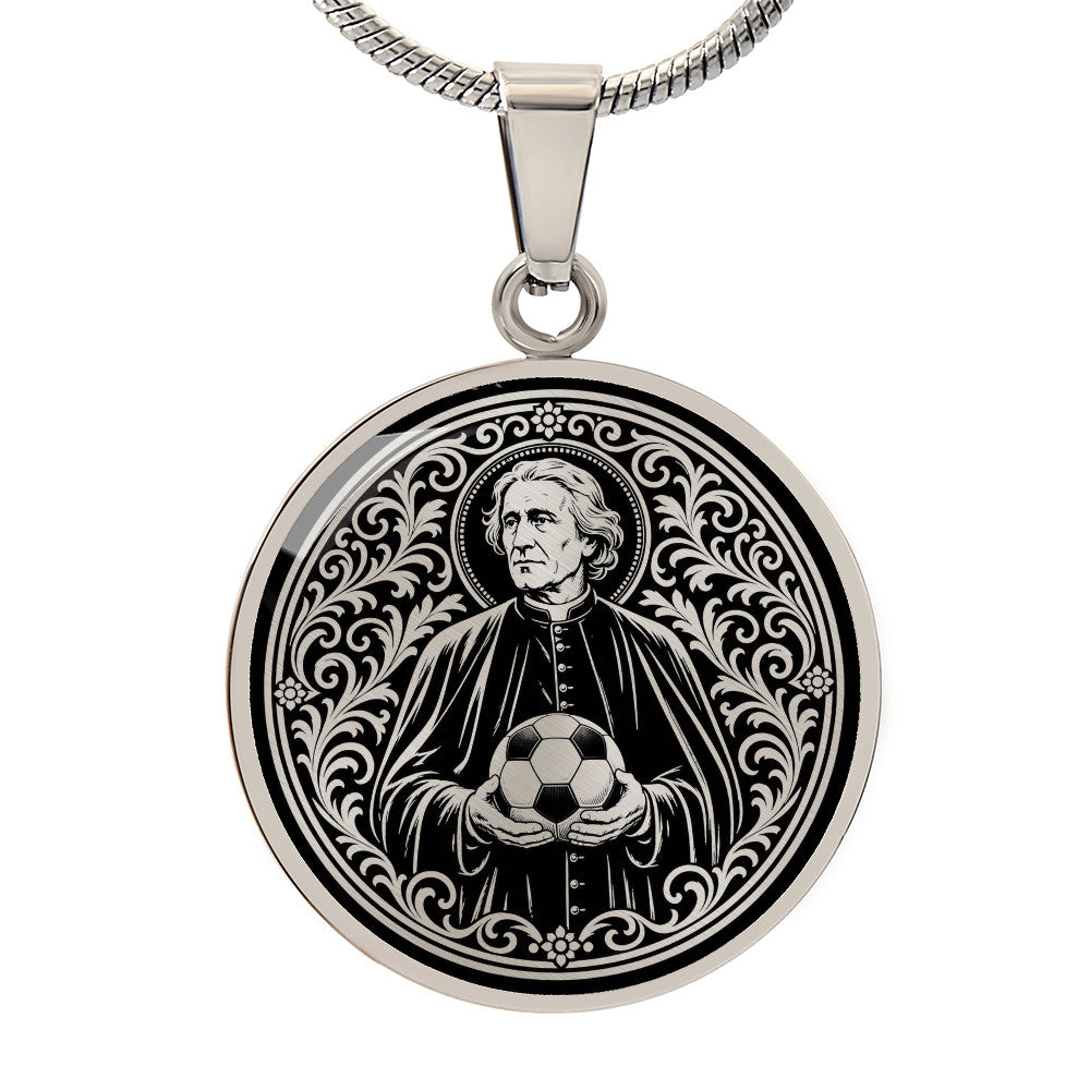 Saint Luigi Scrosoppi Medal Necklace – Patron Saint of Soccer Players & Orphans
