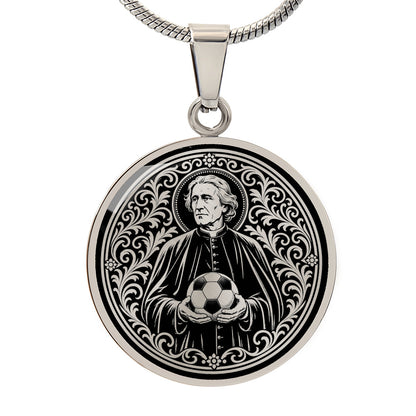 Saint Luigi Scrosoppi Medal Necklace – Patron Saint of Soccer Players & Orphans