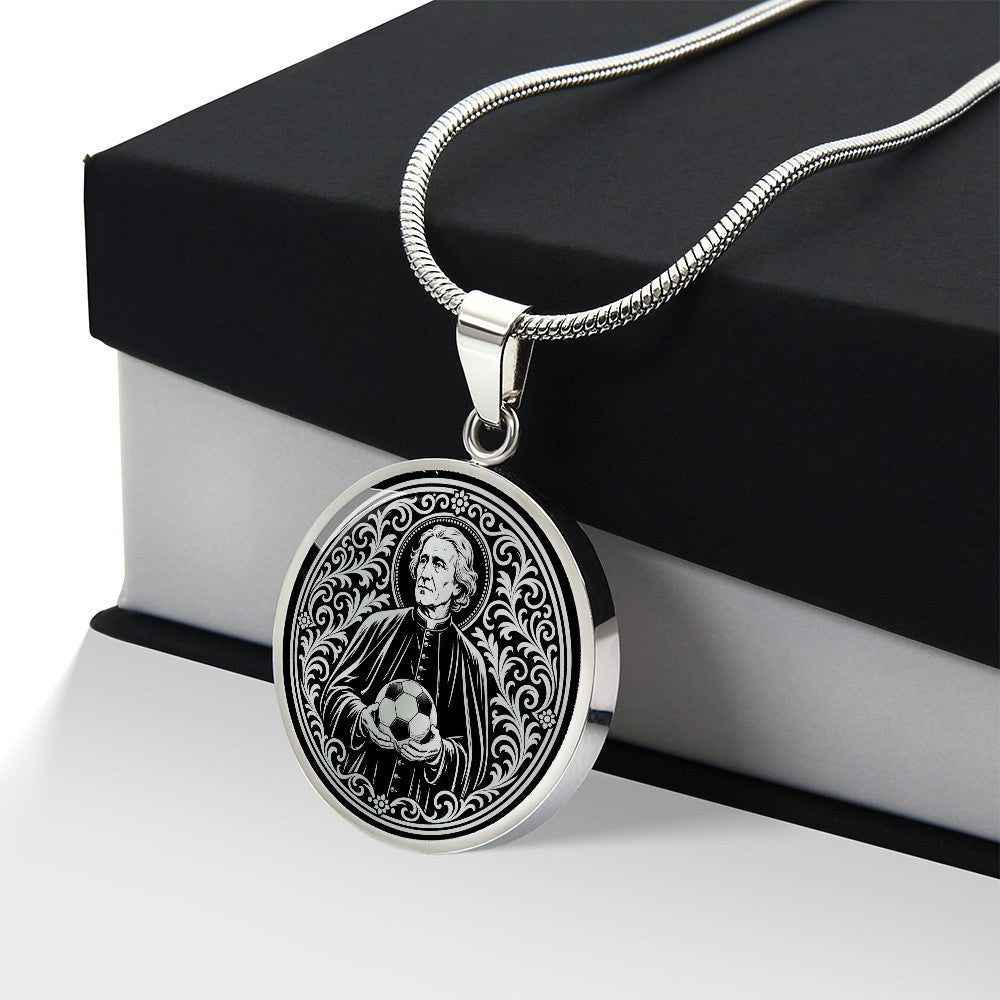Saint Luigi Scrosoppi Medal Necklace – Patron Saint of Soccer Players & Orphans
