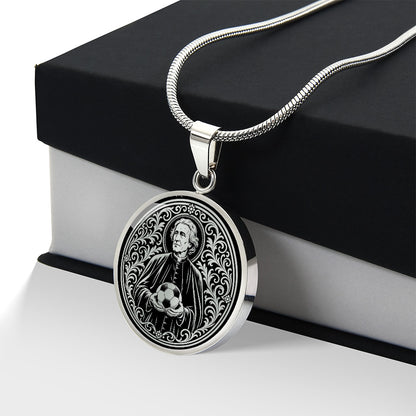 Saint Luigi Scrosoppi Medal Necklace – Patron Saint of Soccer Players & Orphans